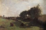 Corot Camille The vaguada painting